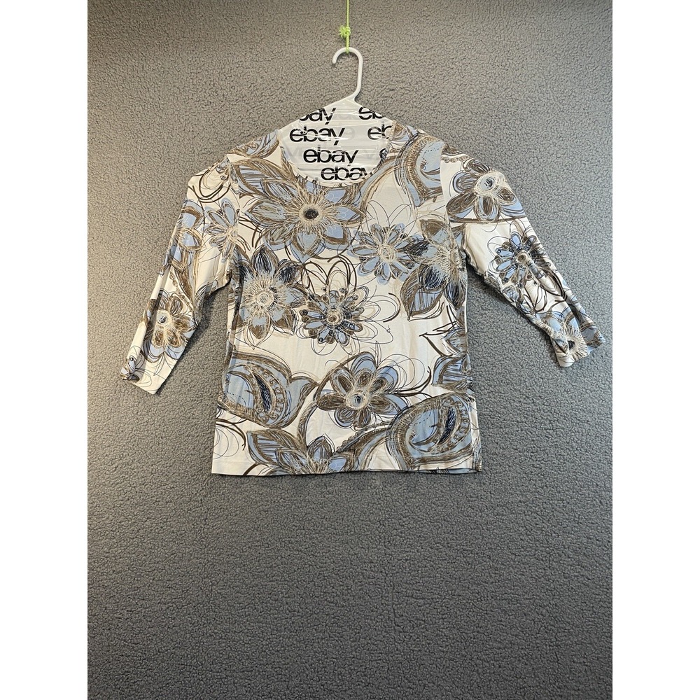 Unbranded 3/4 sleeve shirts size xl womens Floral Pattern Blouse